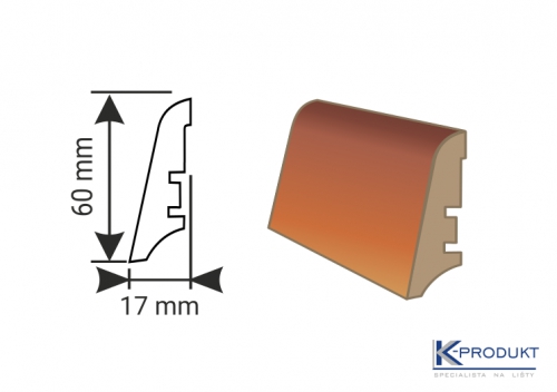 Soklová lišta KP 60